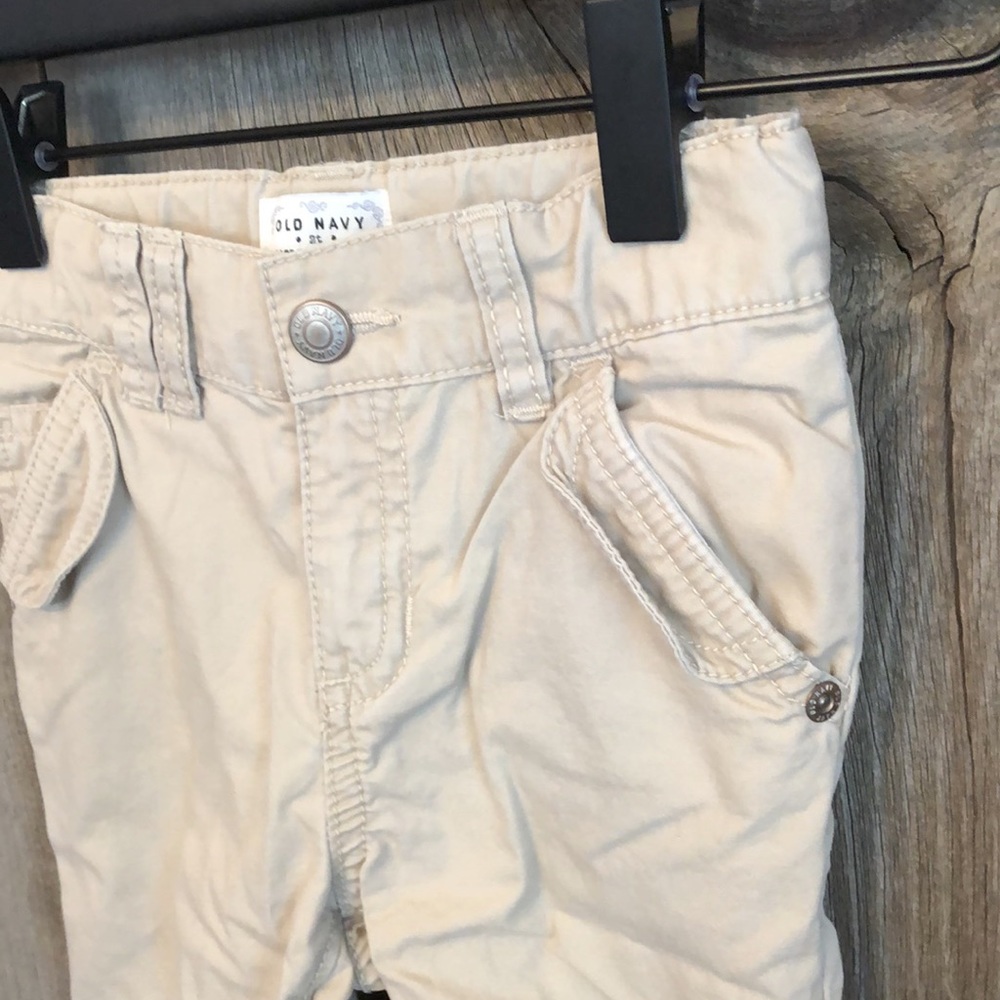Old Navy Khaki Tan Crop Utility Pant 5 Pocket Size 2t - Picture 2 of 14